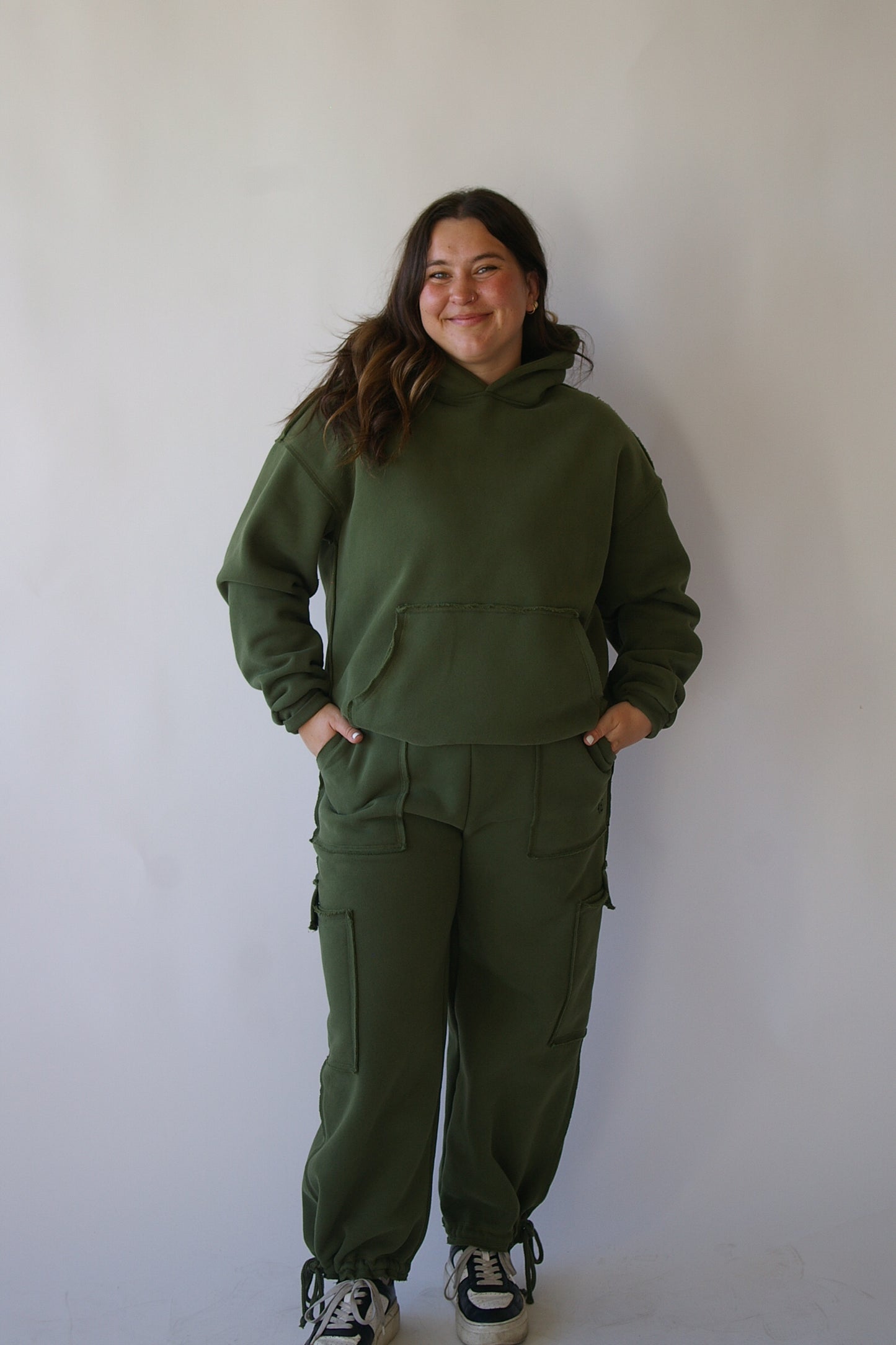 Double stitching hoodie